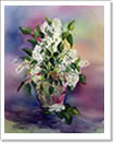 White Lilacs Note Card